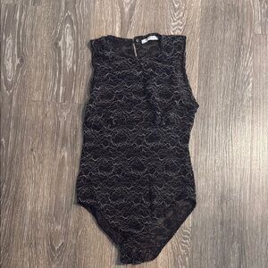 Zara Black Lace Bodysuit
